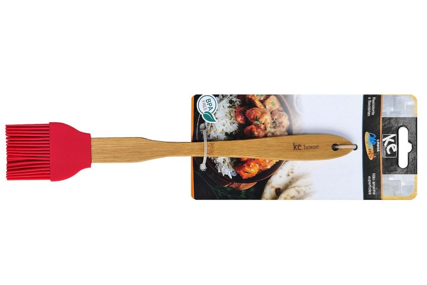 Πινέλο Σιλικόνης Με Ξύλινη Λαβή 27εκ. Homie 81-1136 (Υλ